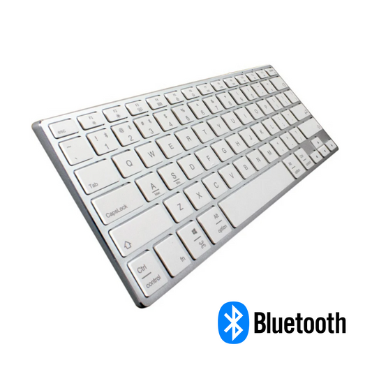 Teclado Bluetooth Advance Compact Silver