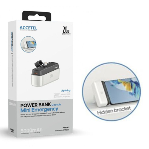 Mini Powerbank de Emergencia 5000 mAh - Lightning