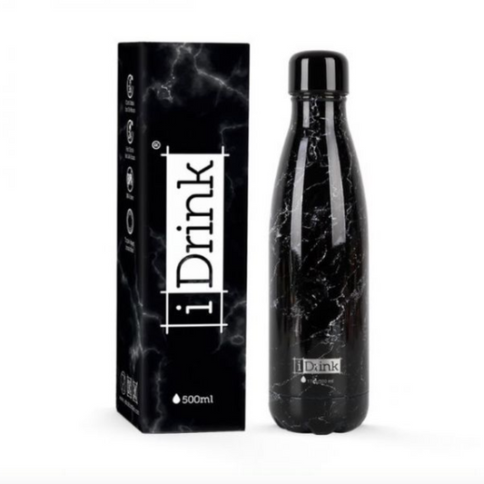 Garrafa Térmica I-Drink 500ml - Marmore Preto